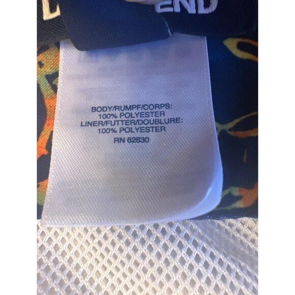 Lands End Mens XL Swim Trunks Ocean Print Polyester Summer Colorful - Picture 3 of 5